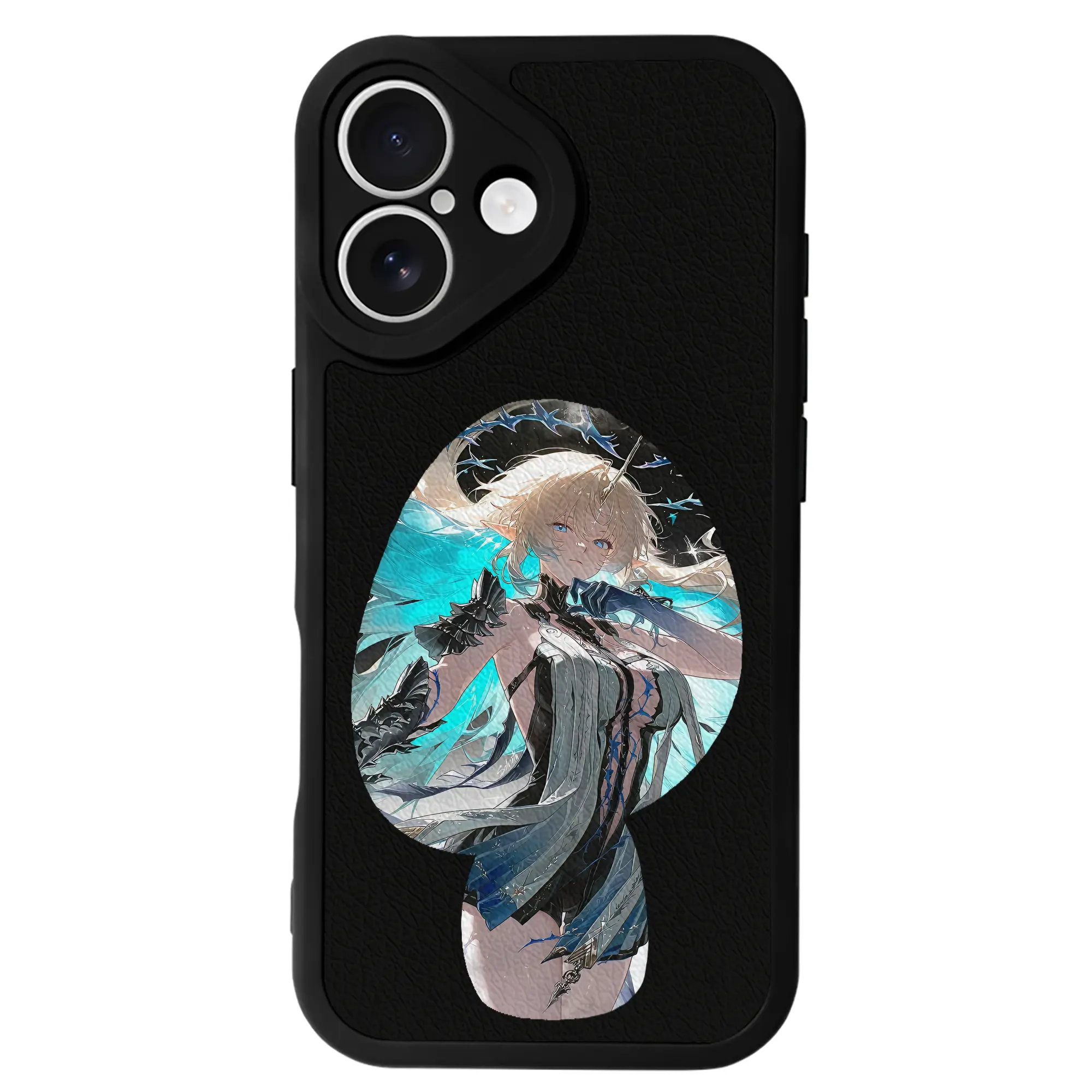 鳴潮 グッズ カルテジア - IPhone 16シリーズ対応 ・ シリコンスマホケース ・ レザー調 ・ 高精度フィット ・ 耐衝撃 ・ ワイヤレス充電対応 ・ 精密カット